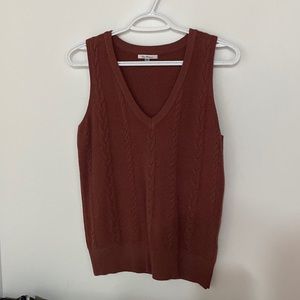 Red wine sweater vest, never worn.